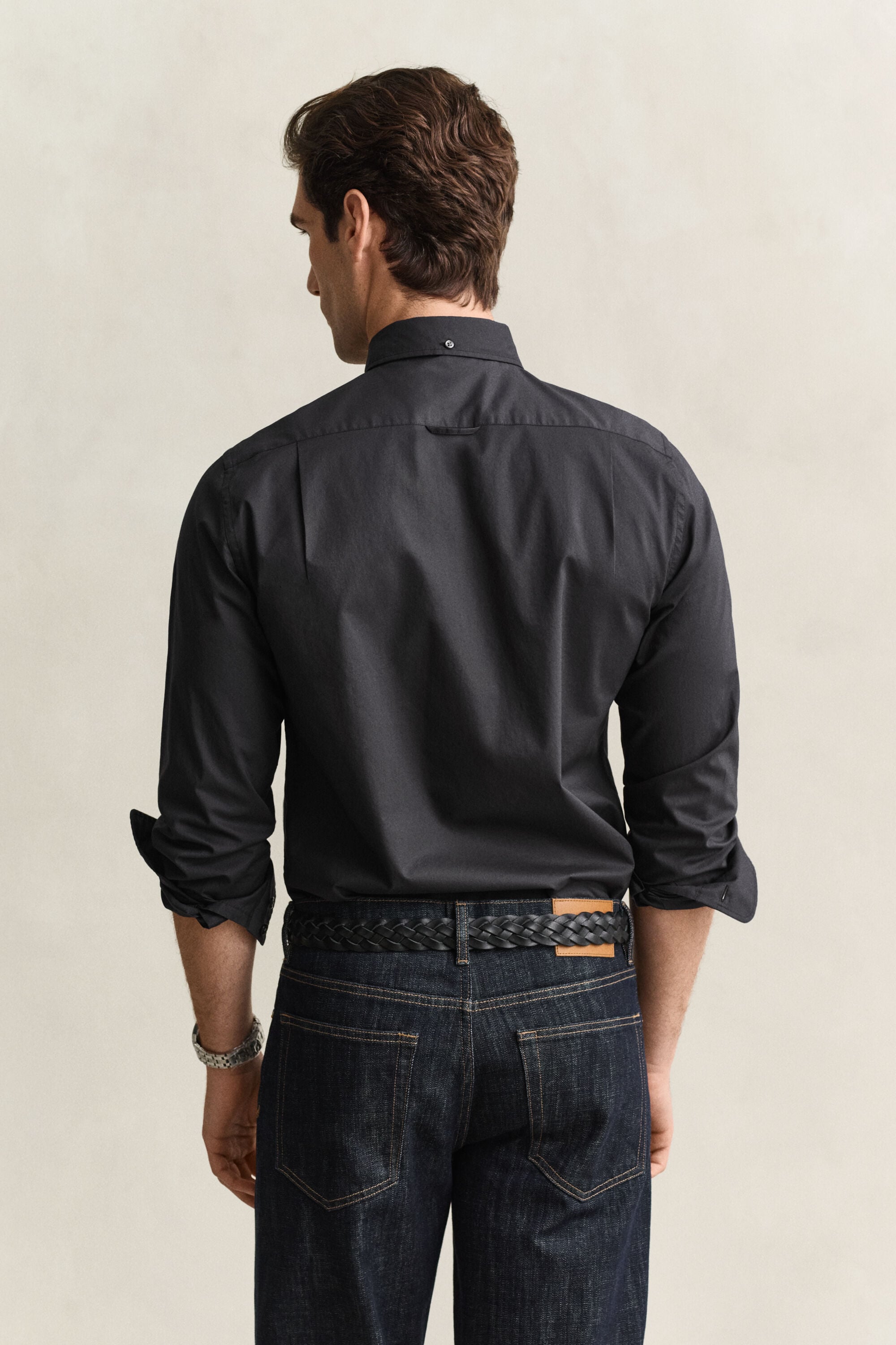 Camisa de popelina Slim Fit clásica