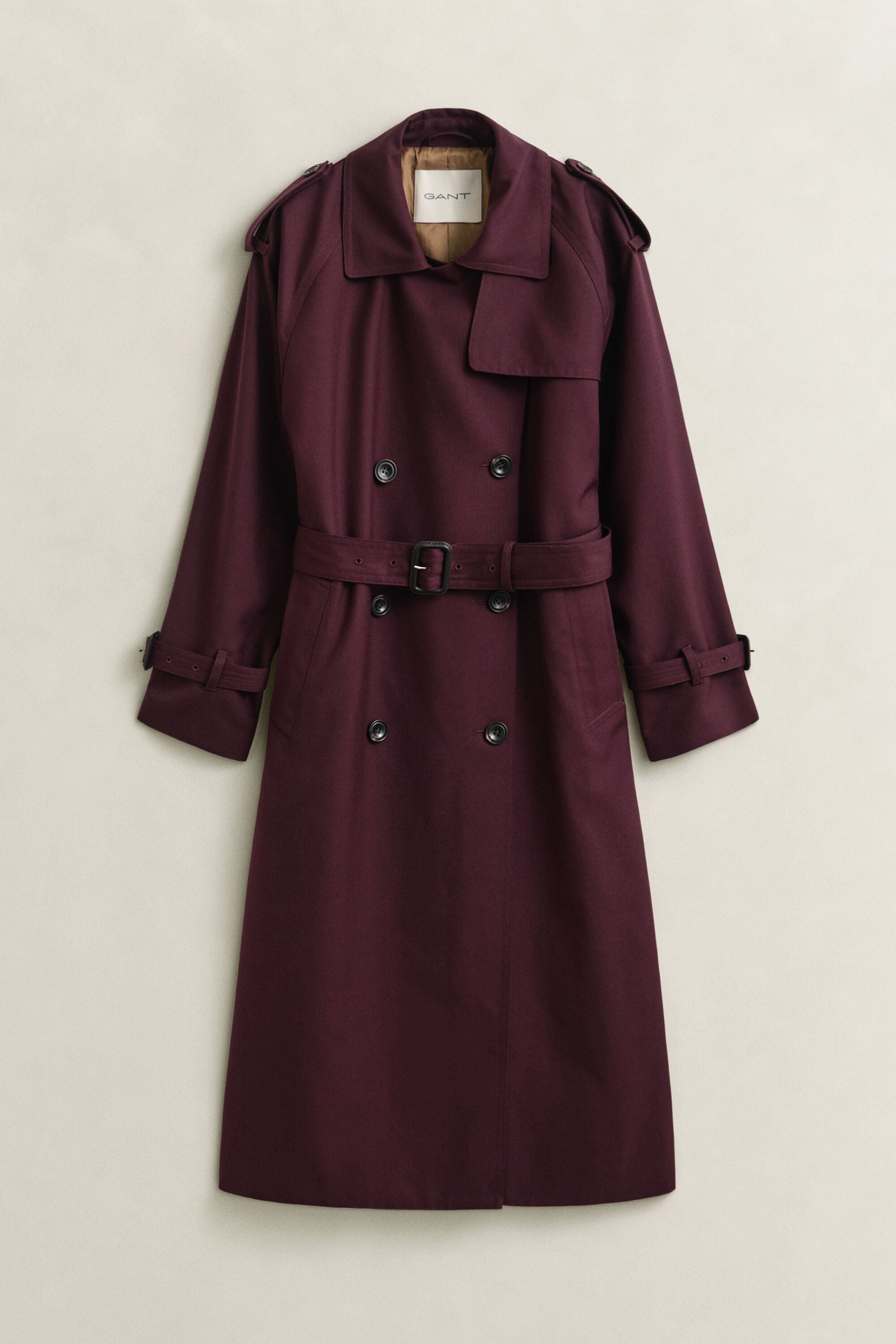 Gabardina en mezcla de lana