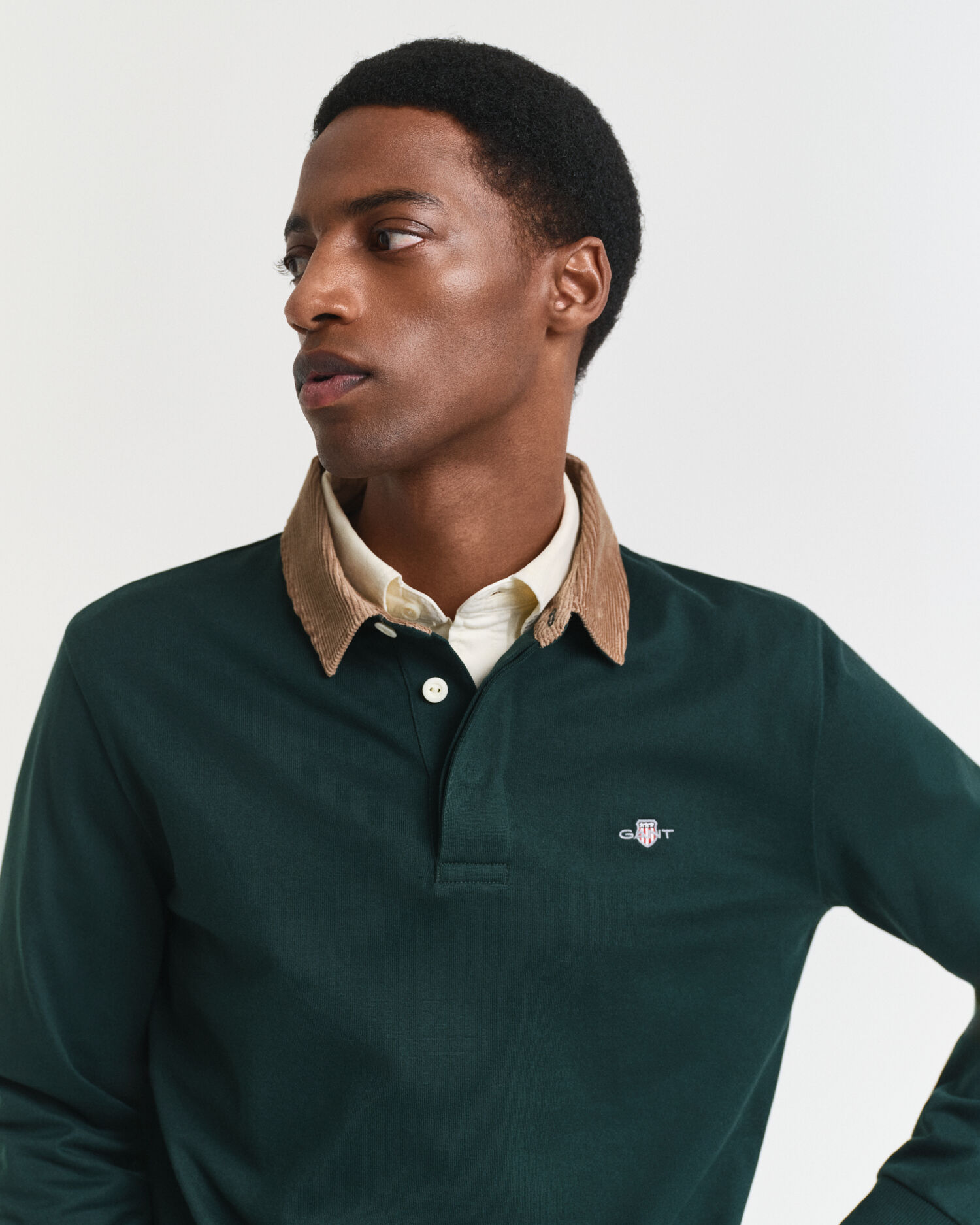 Heavy Rugger con cuello de pana