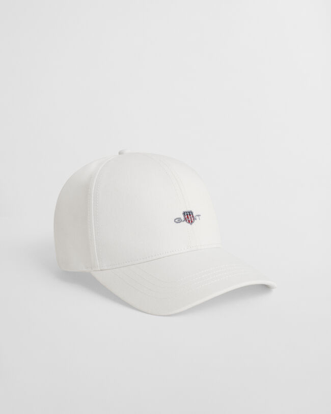 Gorra de sarga de algodón Shield con corona alta