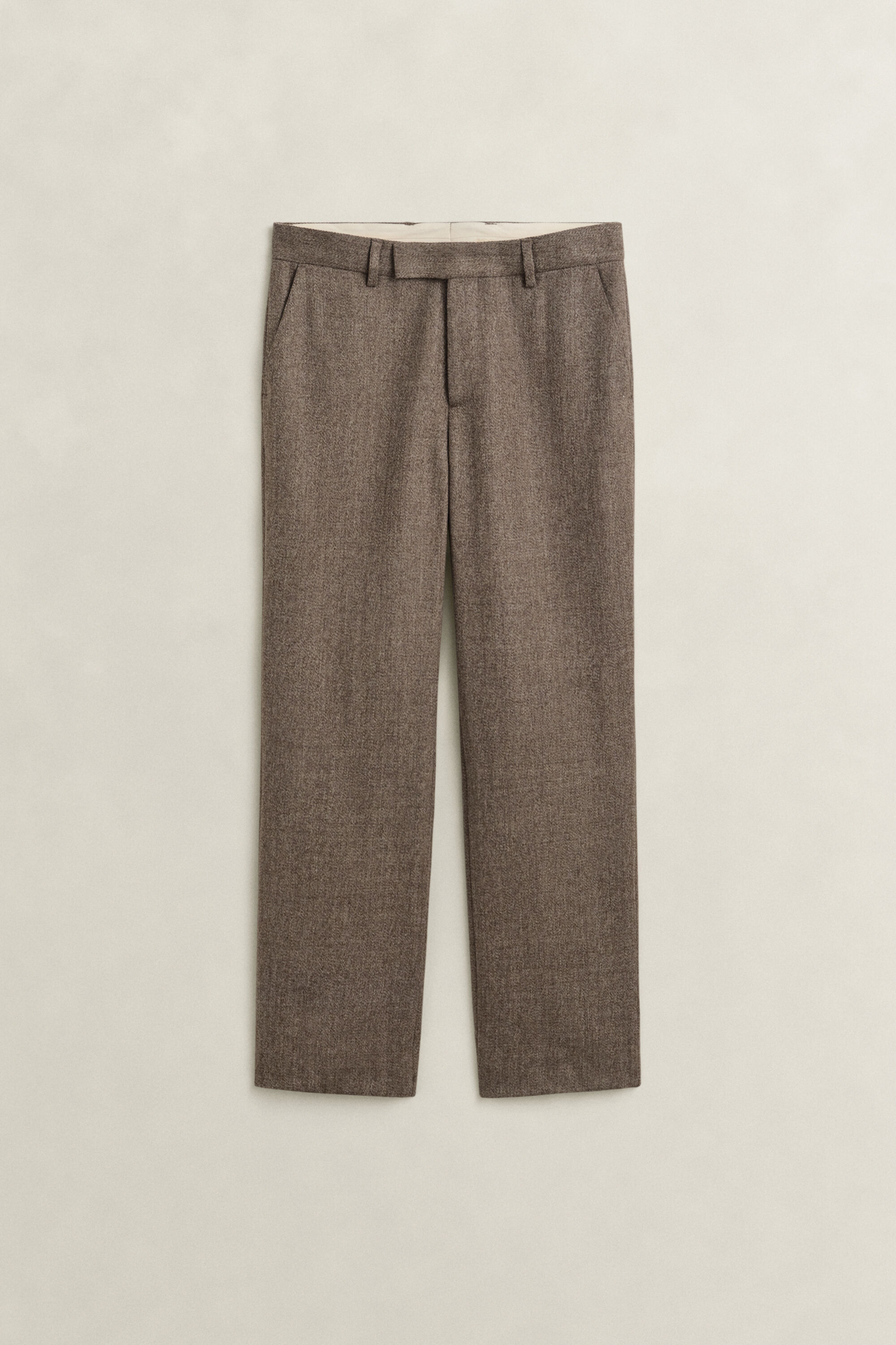Pantalones de lana jaspeados