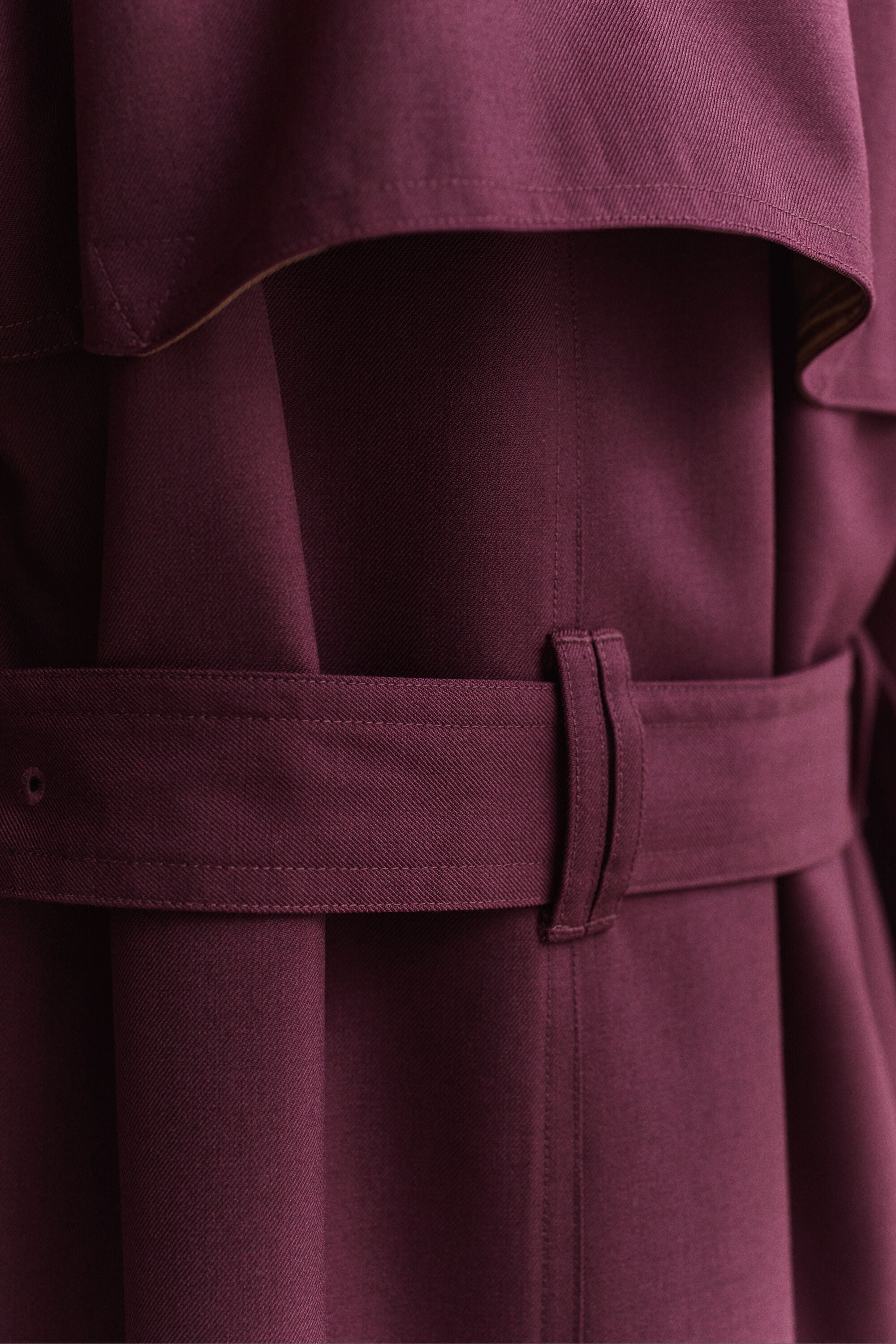 Gabardina en mezcla de lana