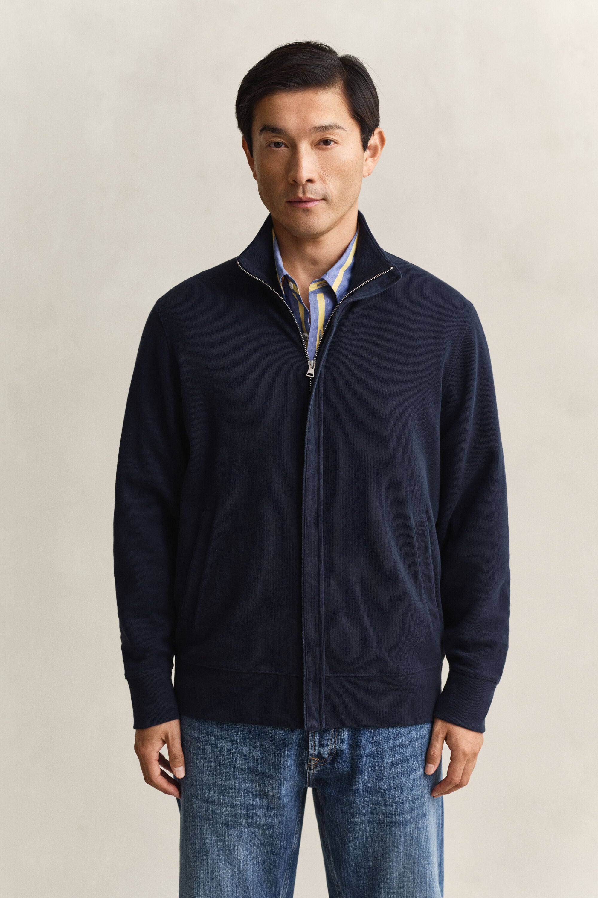 Sudadera Sacker Rib con cremallera