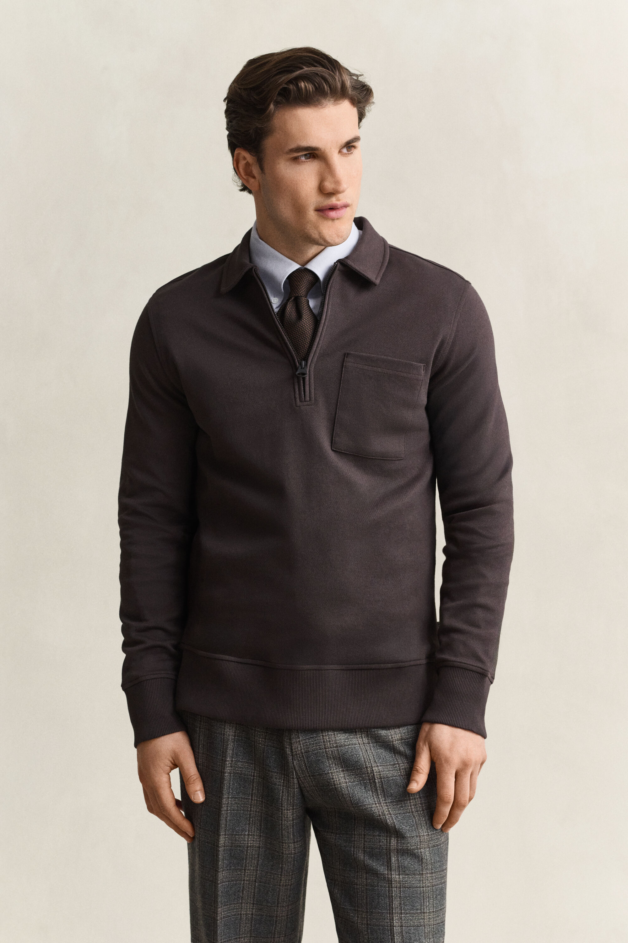 Sudadera con media cremallera