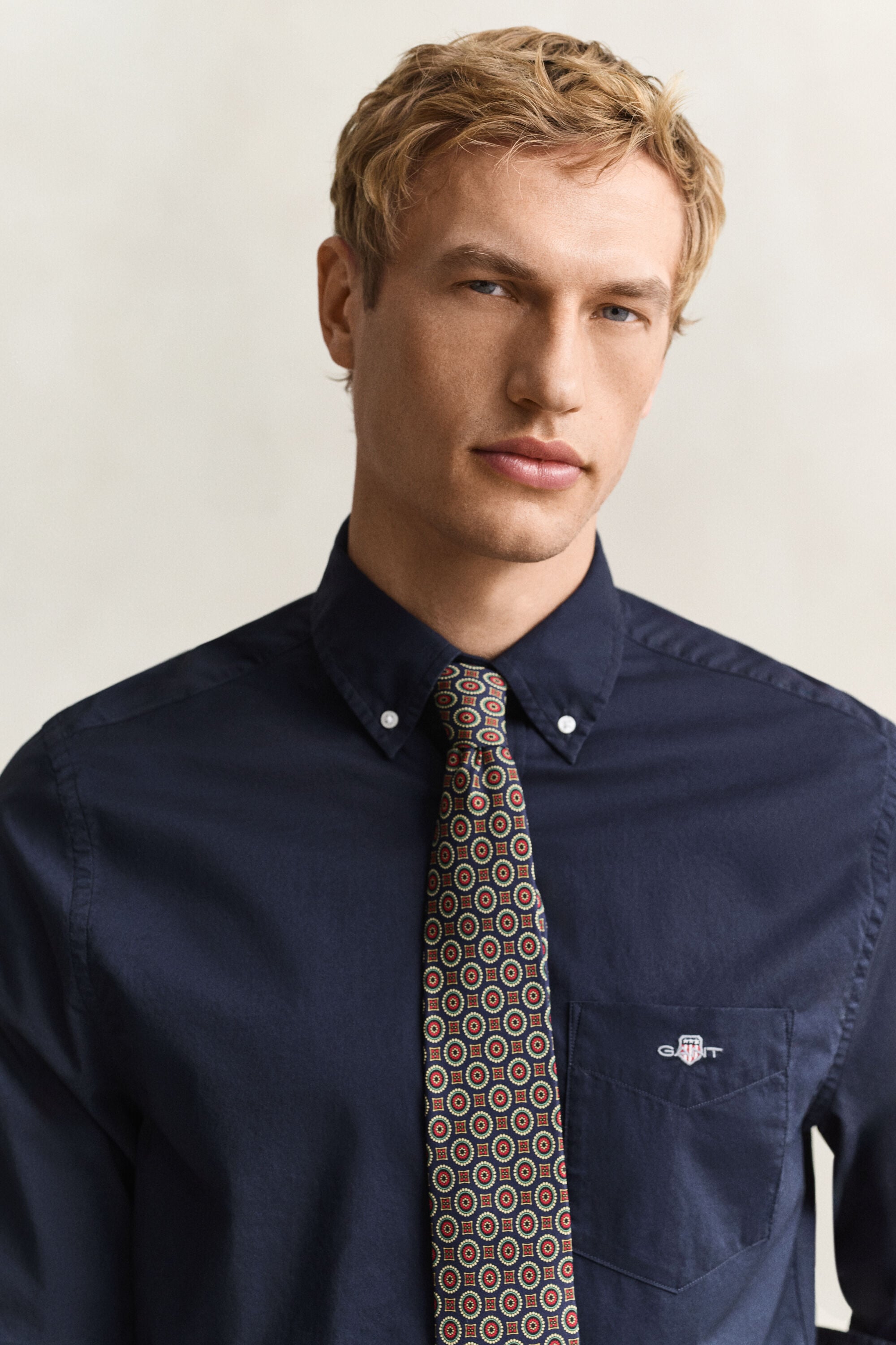 Camisa de popelina Regular Fit clásica
