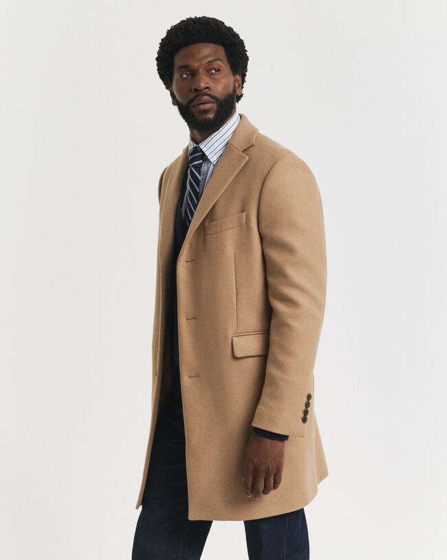 Abrigo de lana clásico