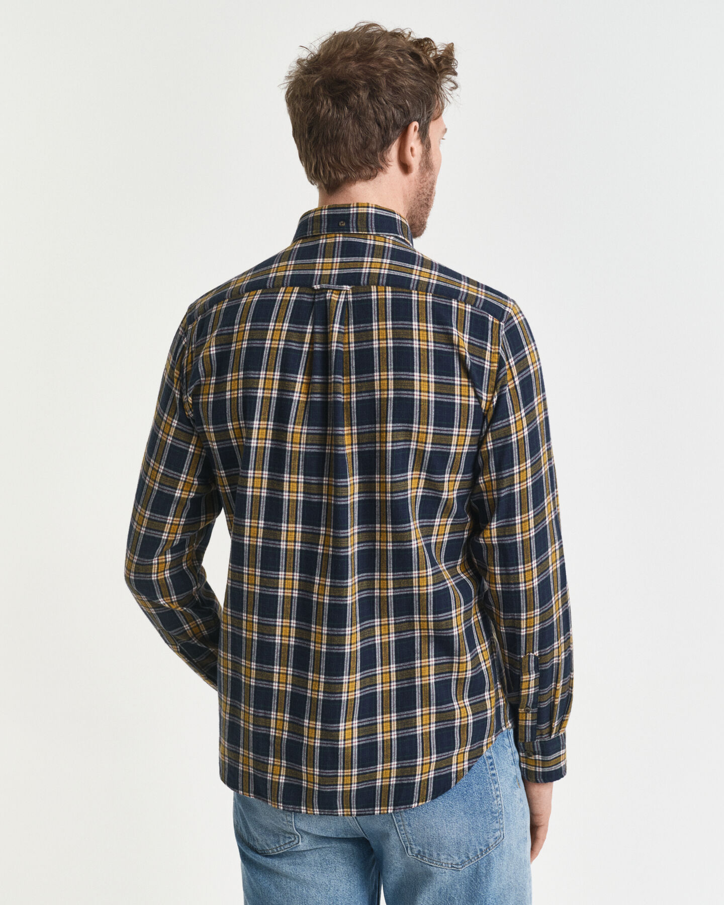 Camisa Regular Fit de franela Windblown a cuadros