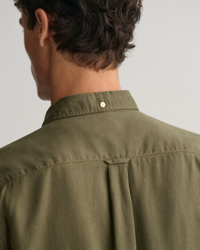 Camisa Regular Fit de lyocell te&ntilde;ida en prenda