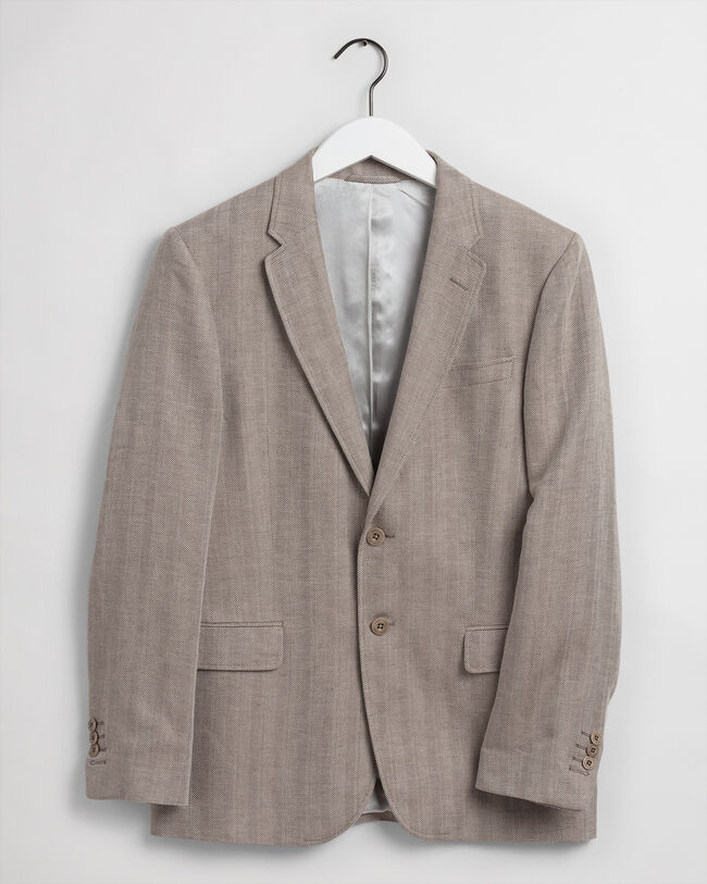 Americana Regular Fit con dise&ntilde;o de espiga