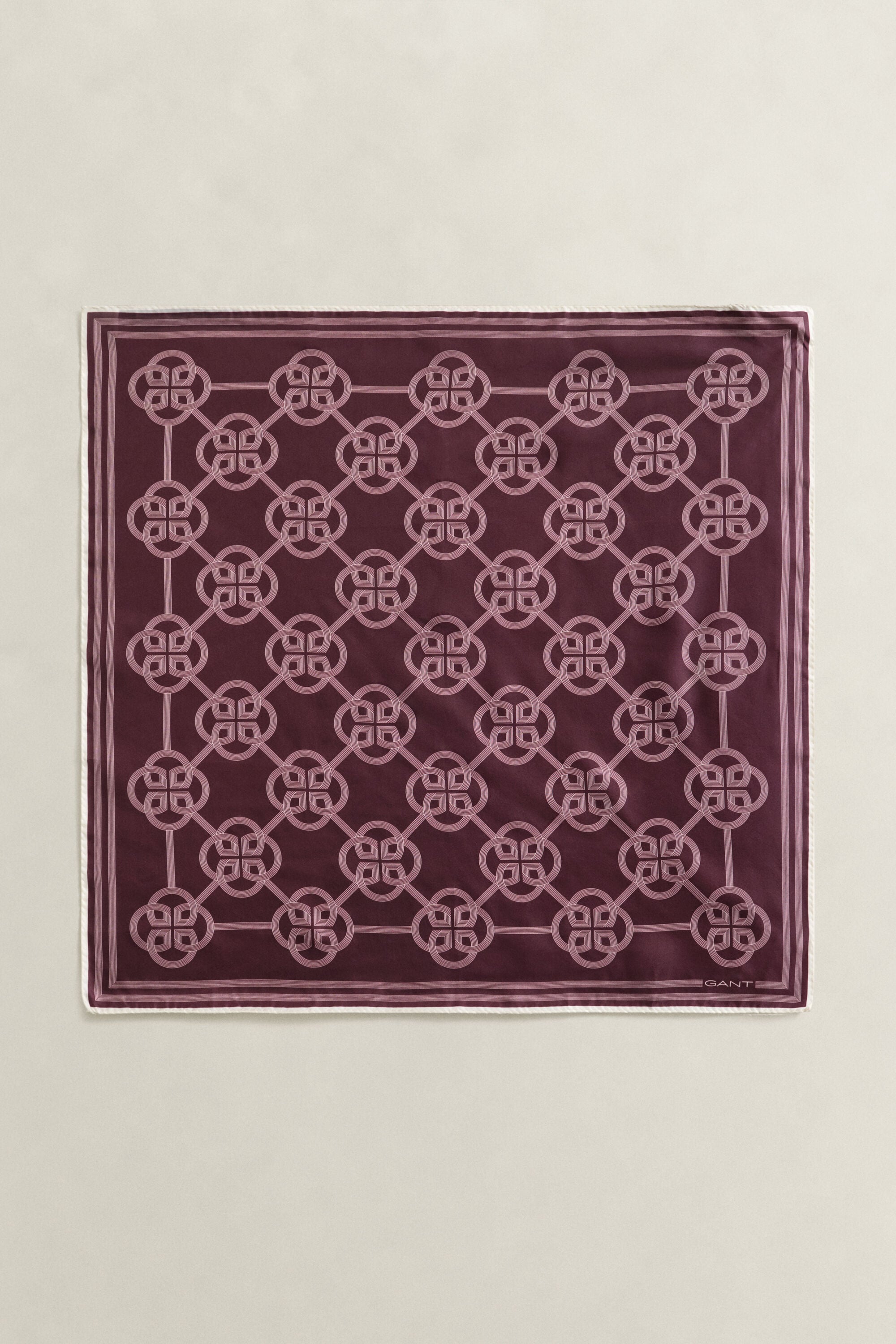 Pañuelo de seda con estampado Monogram