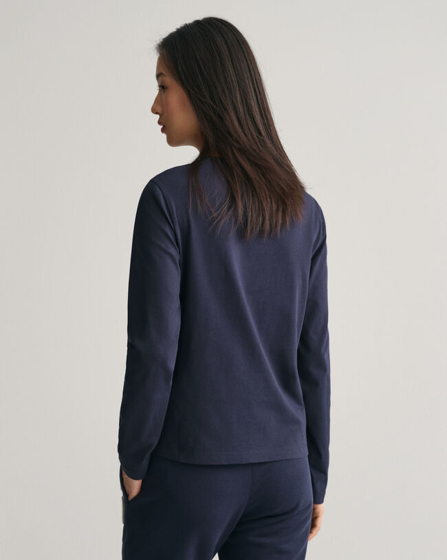 Camiseta de cuello redondo y manga larga G