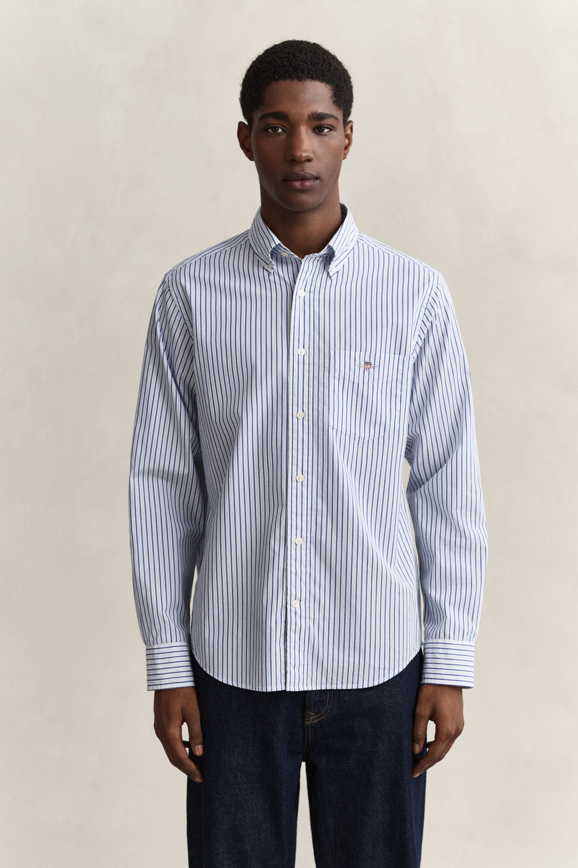 Camisa de popelina a rayas