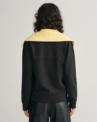 Sudadera con media cremallera y bloques de color