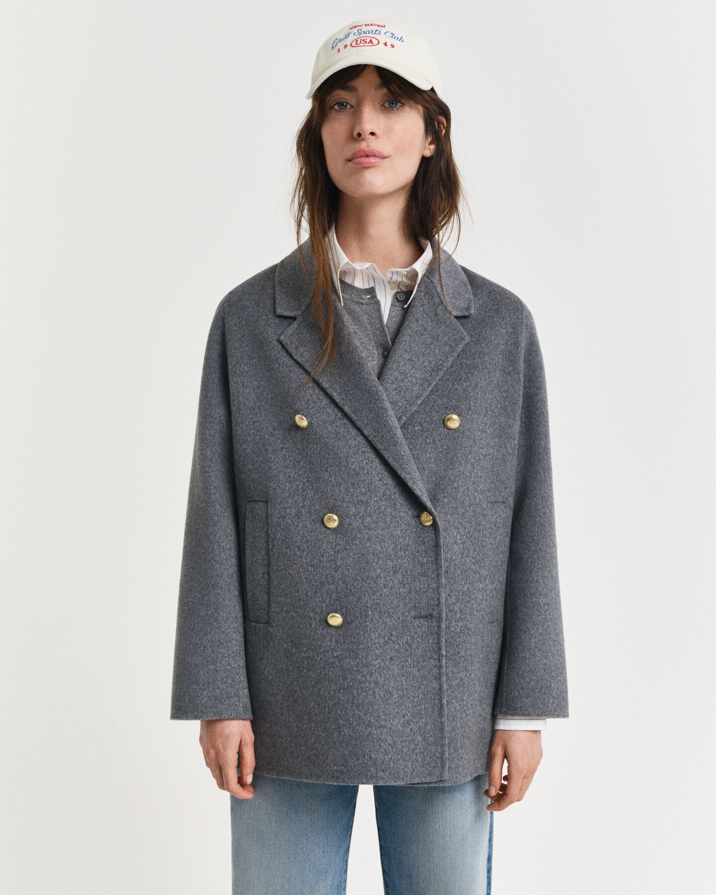 Chaquetón con detalle cosido a mano