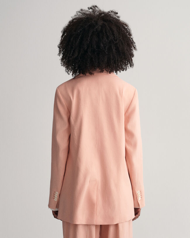 Americana Regular Fit de lino elástico