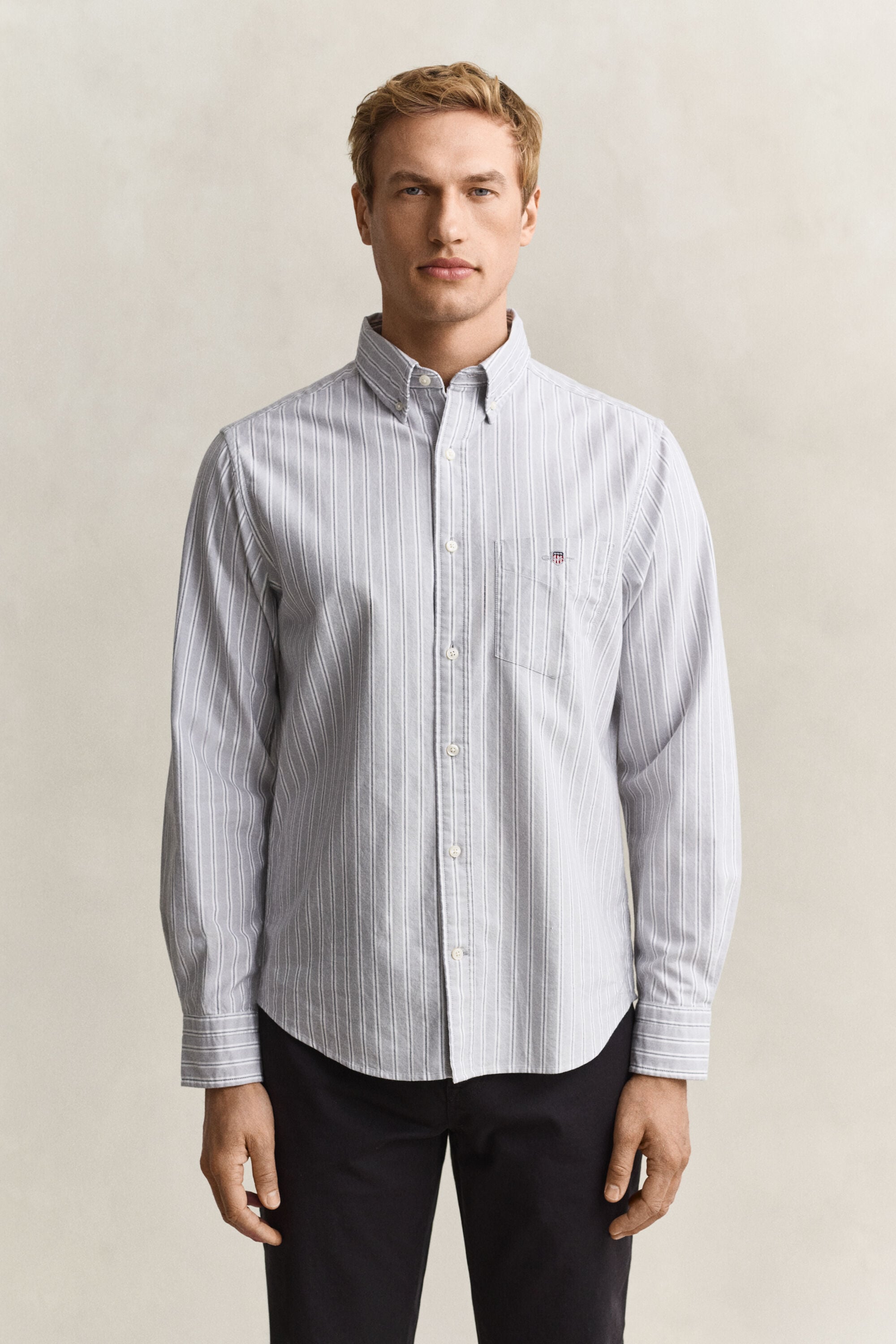 Camisa Oxford clásica a rayas