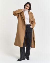 Top ligero de algodón con cuello de cisne