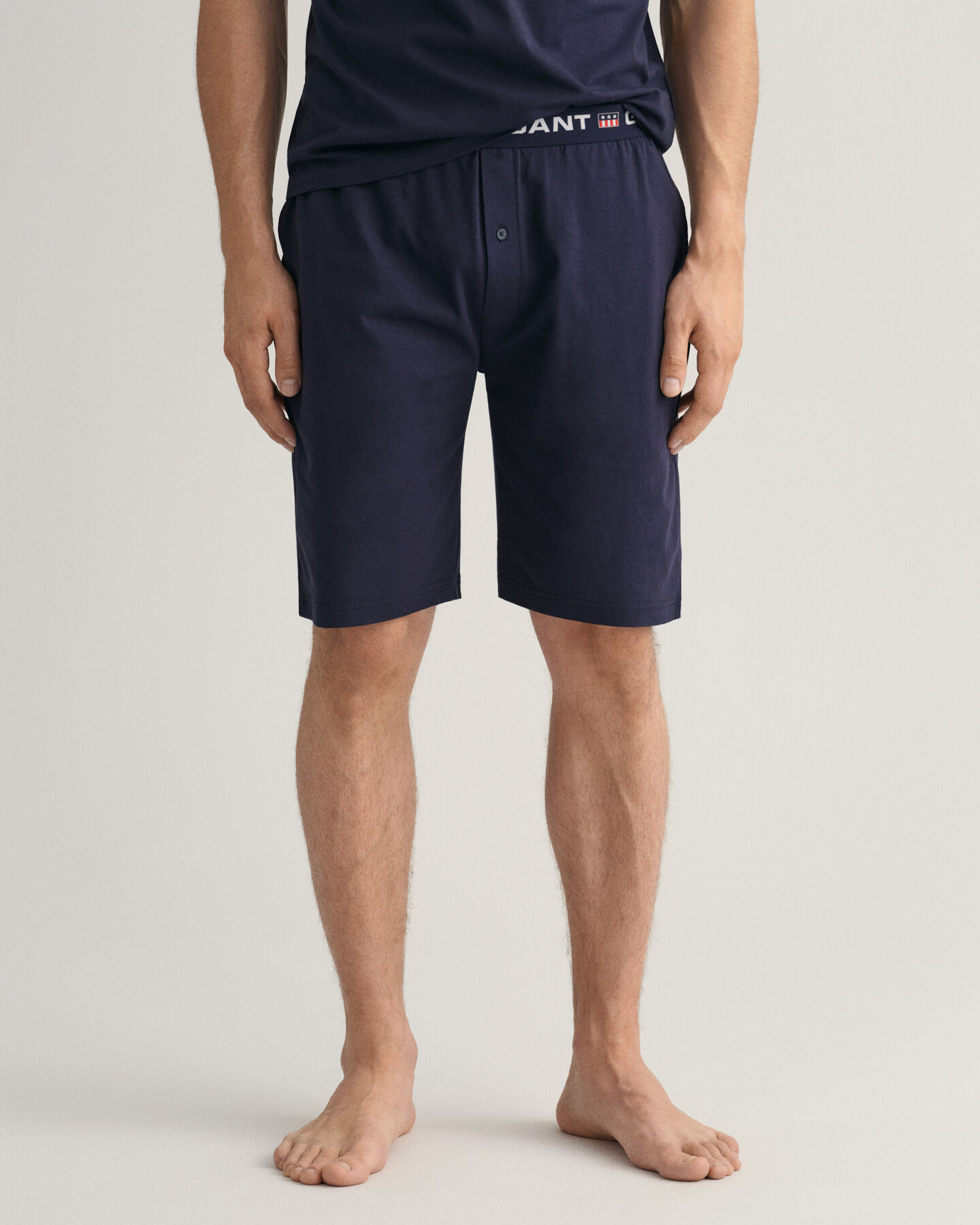 Pantalones de pijama cortos de punto