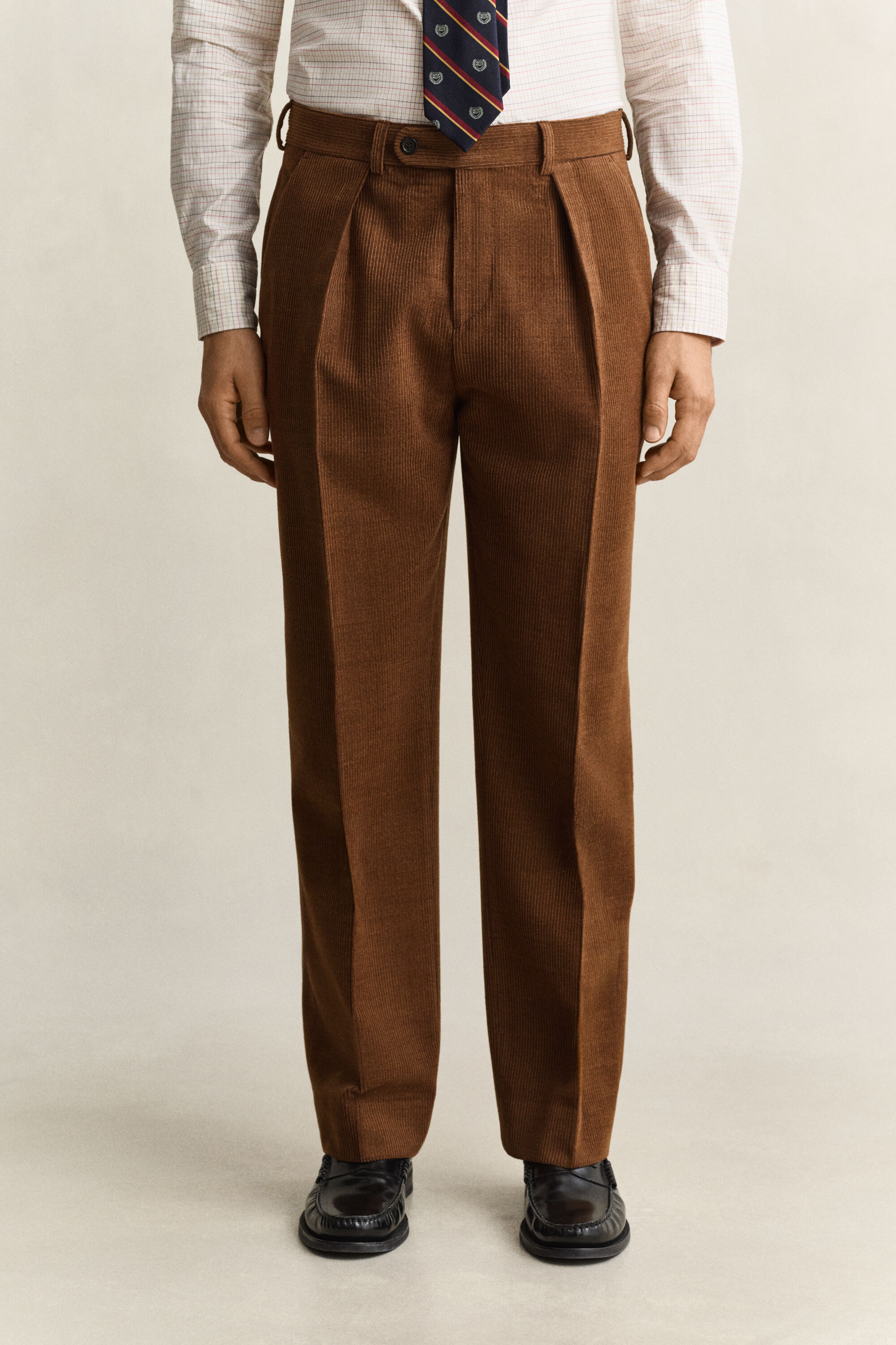 Pantalones de traje de pana de lana Gant x Yale