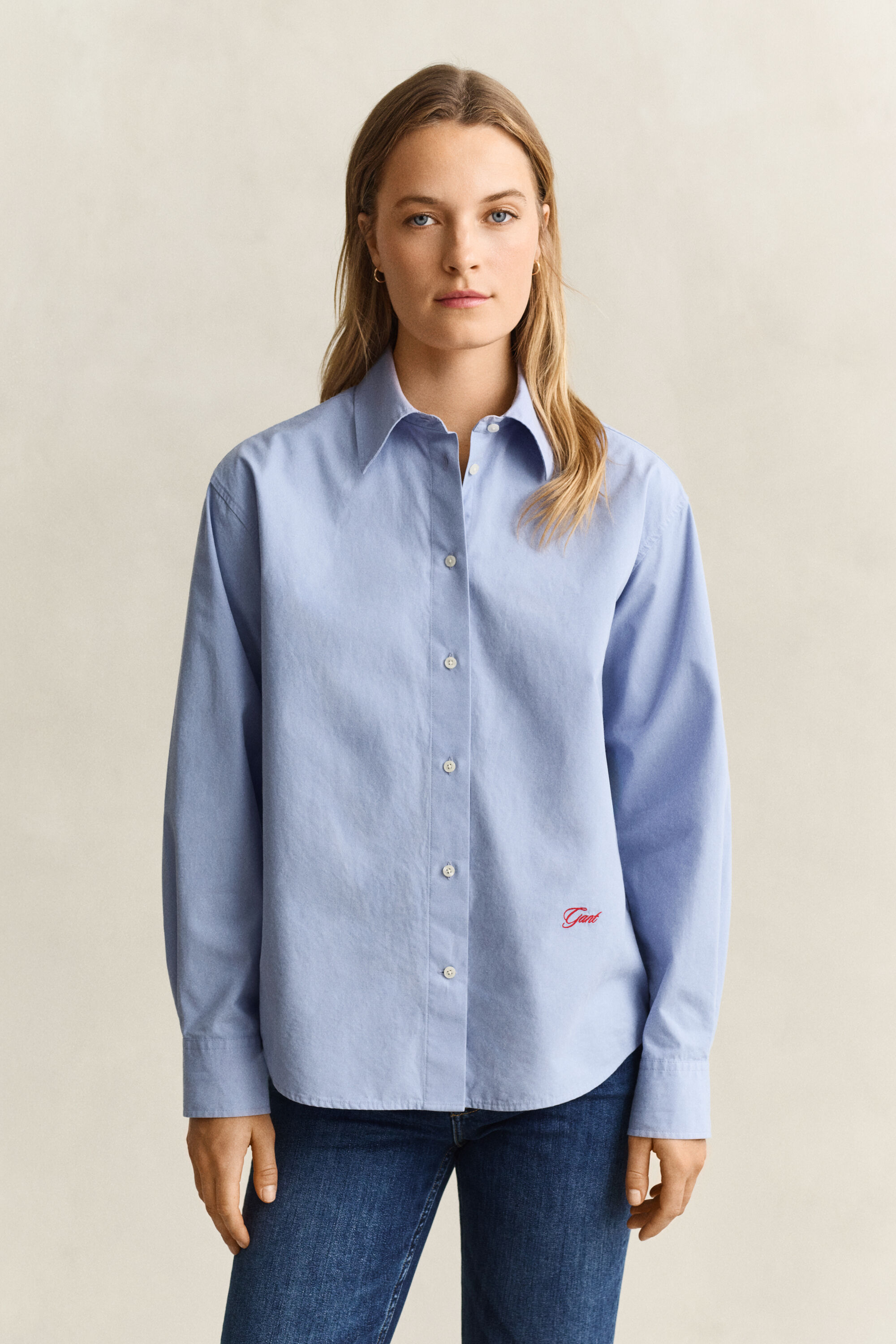 Camisa Relaxed Fit de popelina