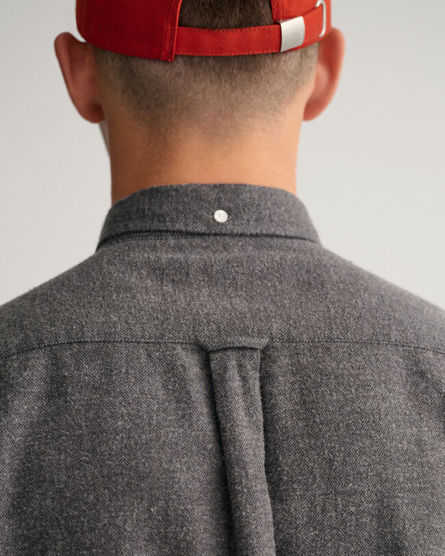 Camisa Regular Fit con diseño de espiga