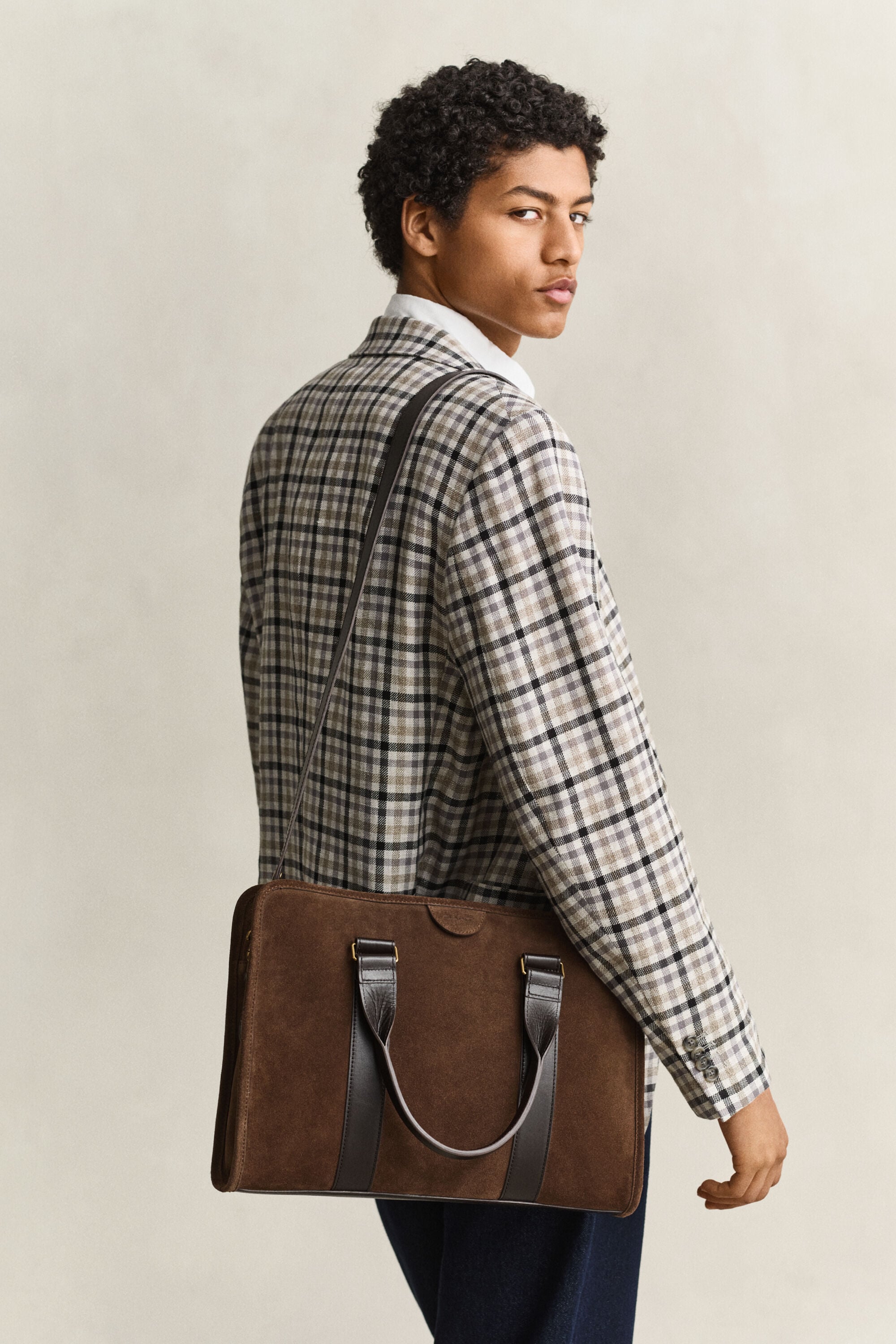 Bolso para el trabajo de ante