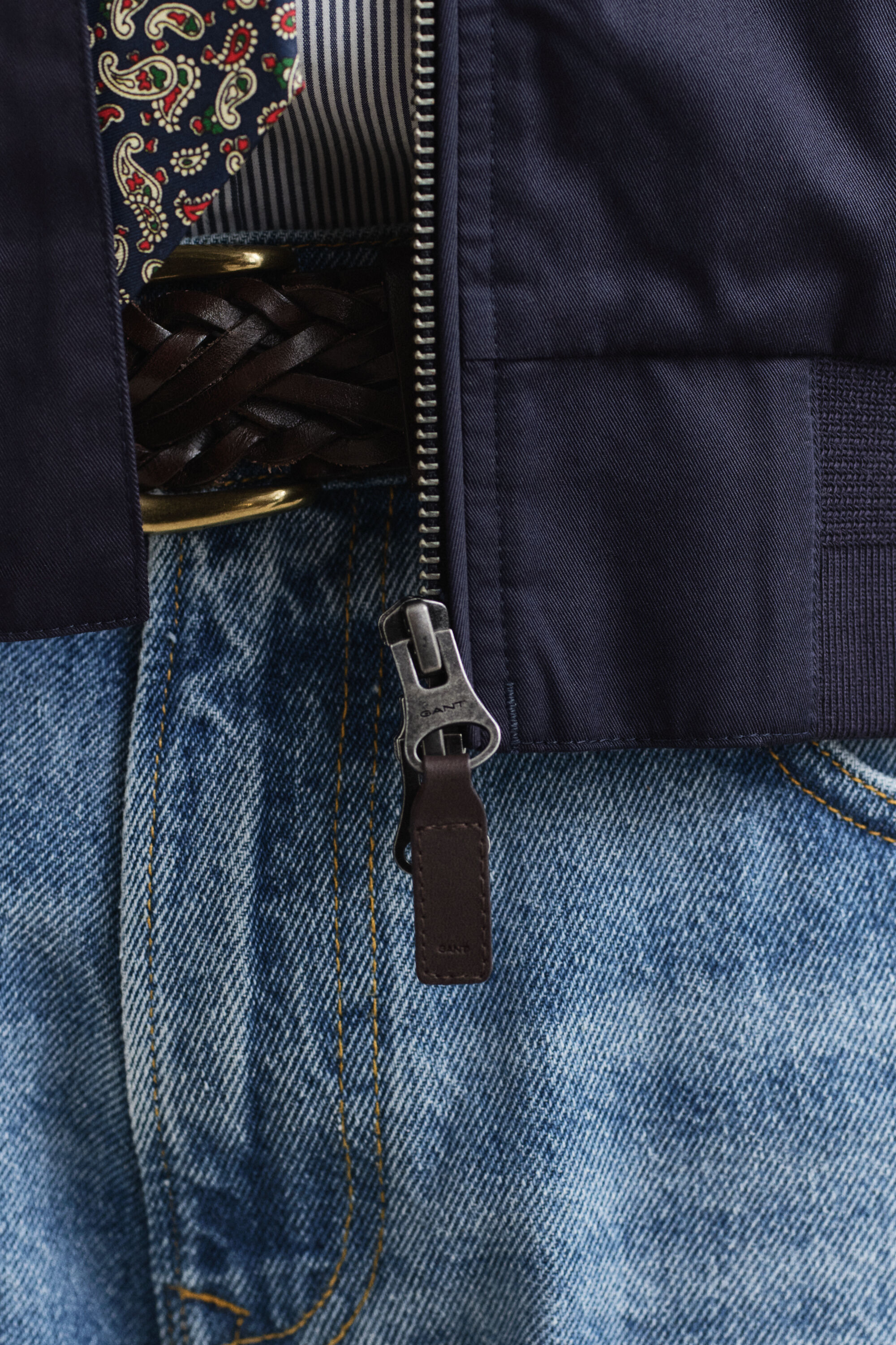 Cazadora Harrington en mezcla de algodón