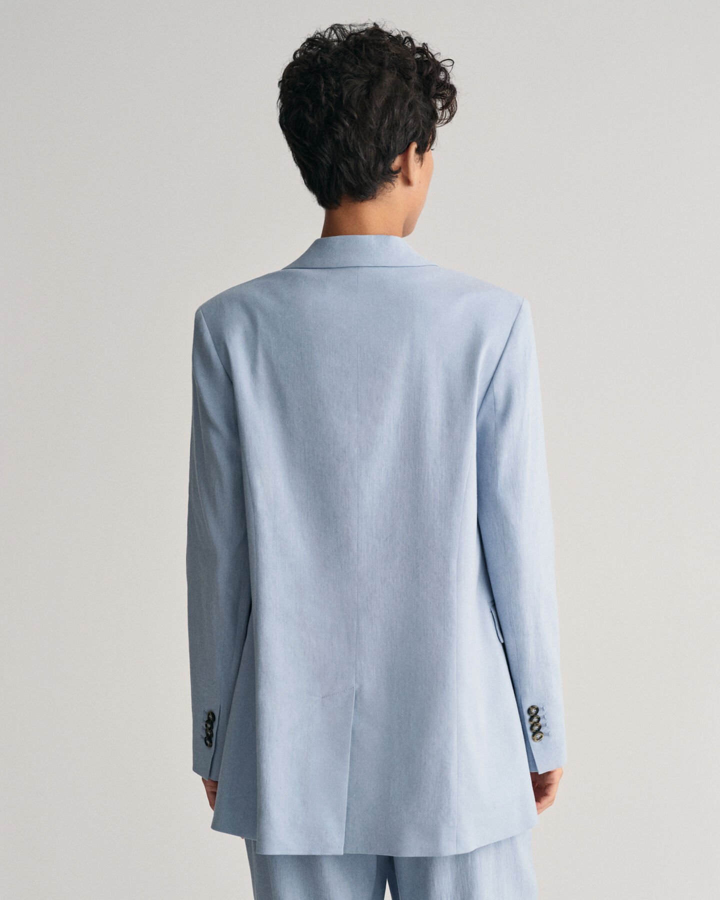 Americana Regular Fit de lino elástico