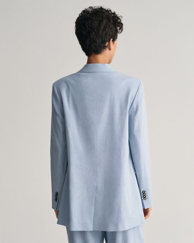 Americana Regular Fit de lino elástico