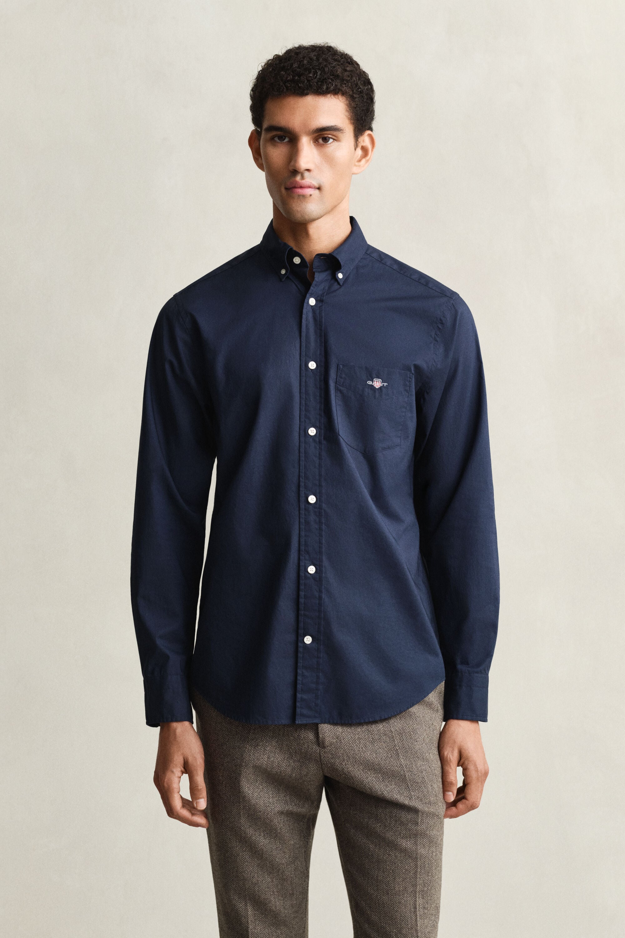 Camisa Regular Fit clásica de popelina