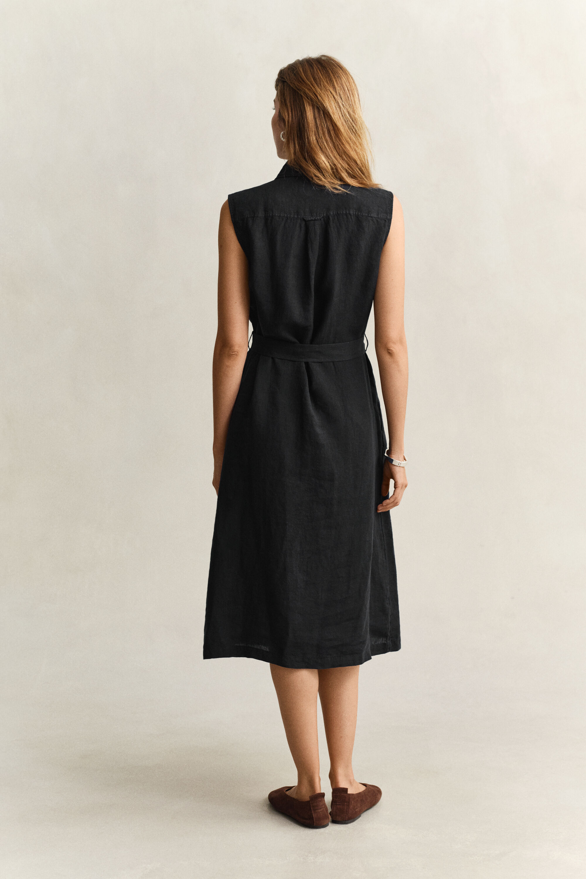 Vestido de lino sin mangas