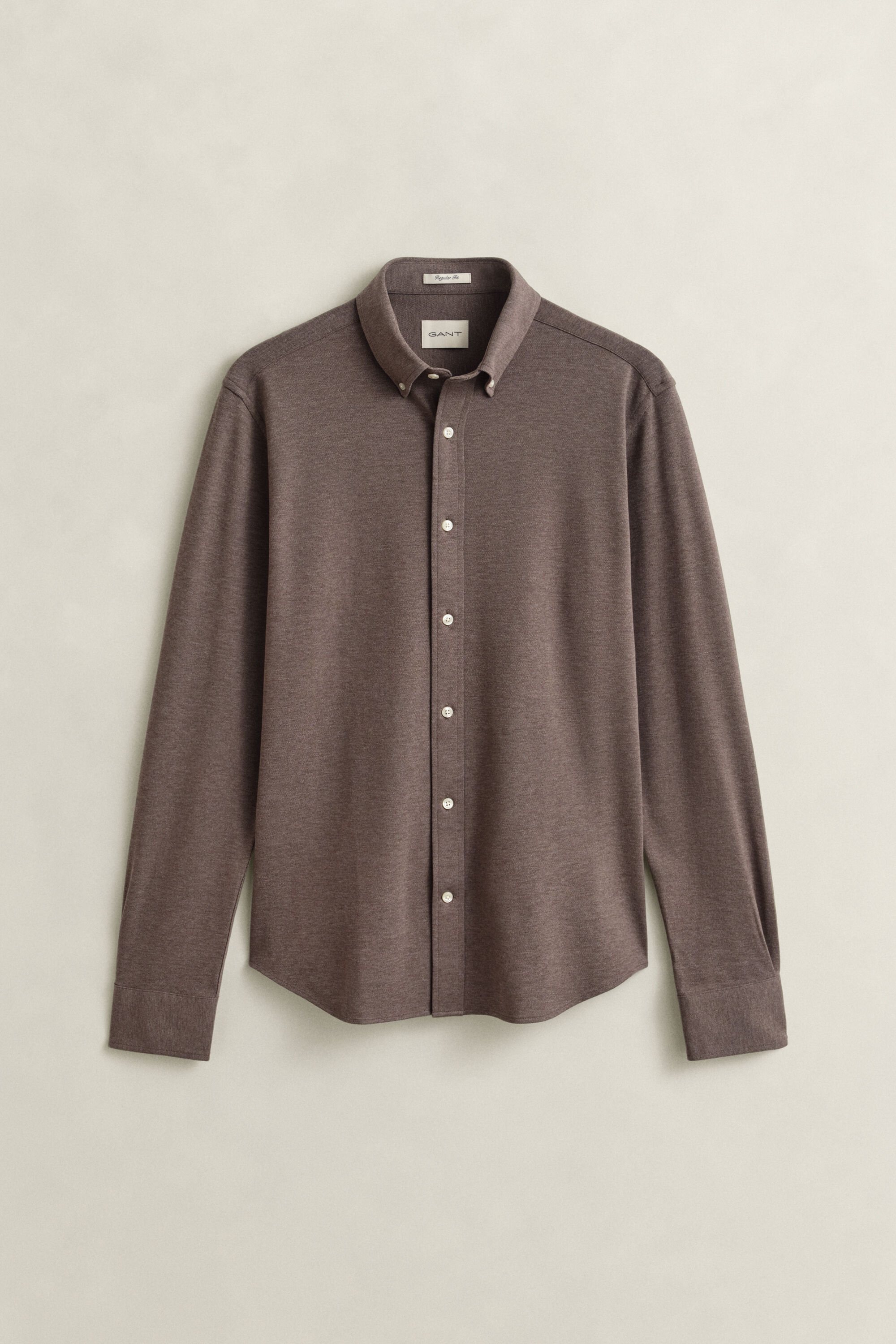 Camisa de punto de piqué elástico