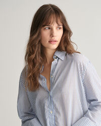 Camisa Relaxed Fit de rayas y puños anchos