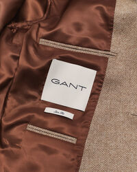 Americana de traje con diseño de espiga