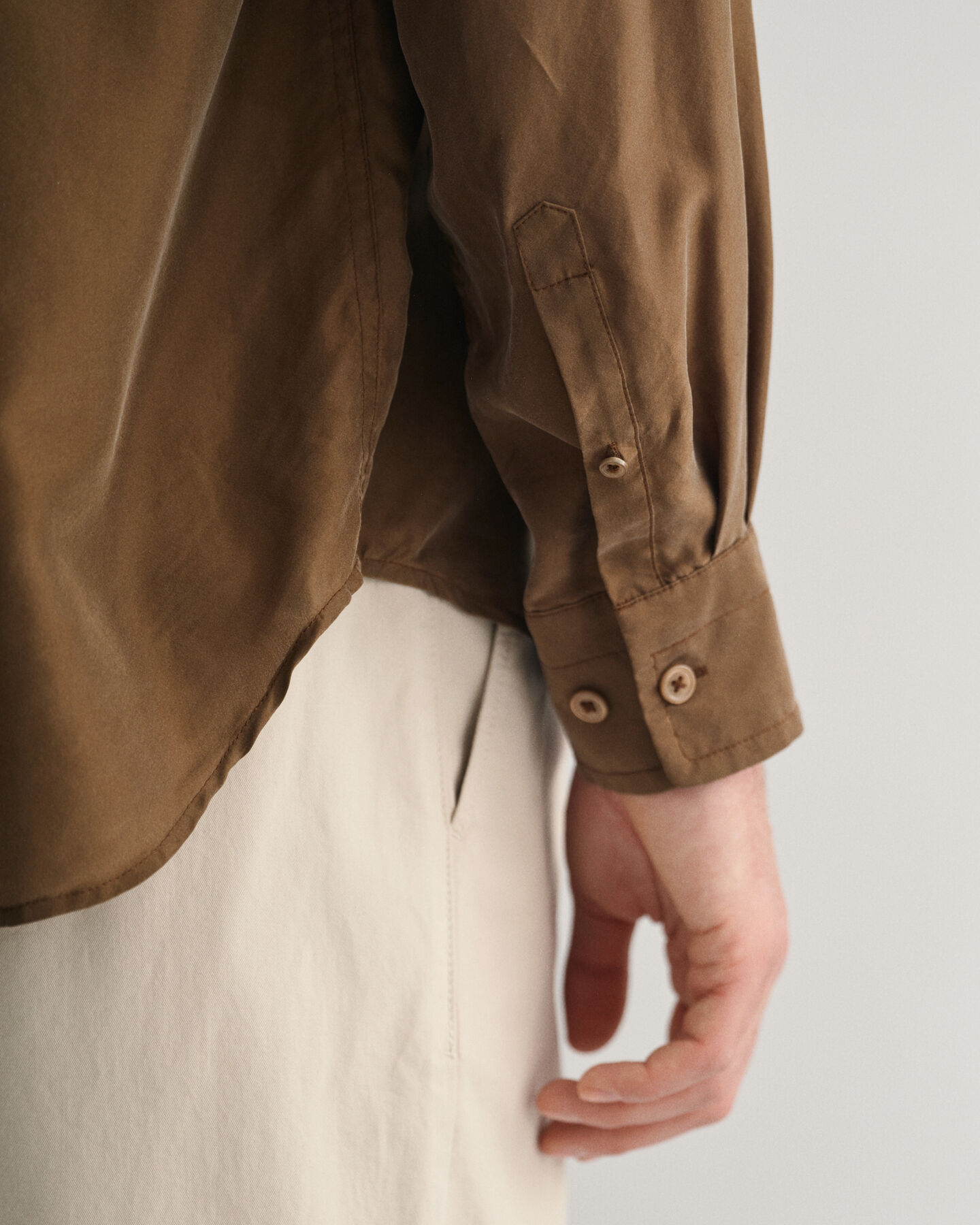 Camisa Relaxed Fit de seda