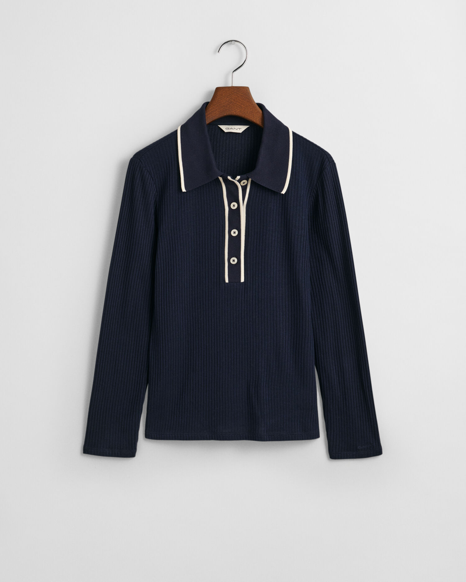 Polo de manga larga acanalado GANT