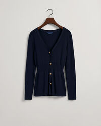 Top tipo c&aacute;rdigan acanalado