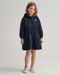 Vestido estilo sudadera con capucha escalonado GANT USA Girls