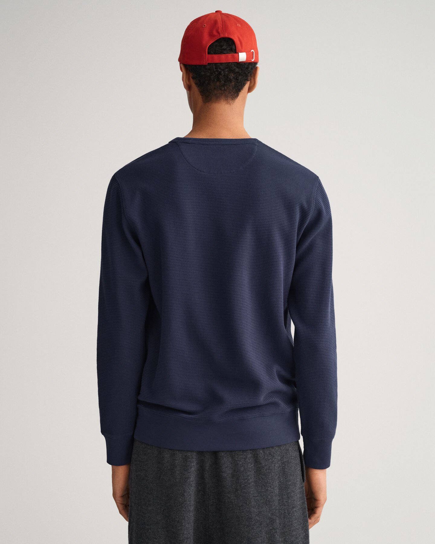 Sudadera de cuello redondo Waffle