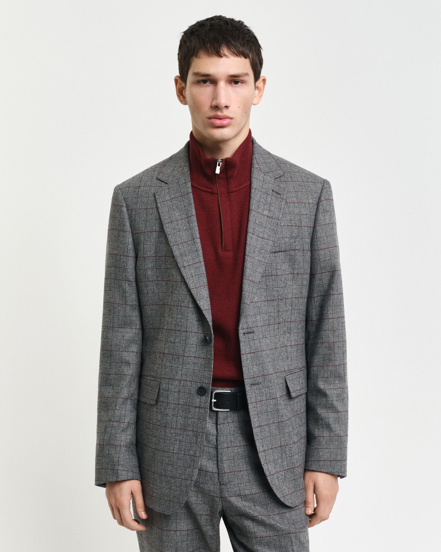 Americana de traje de cuadros