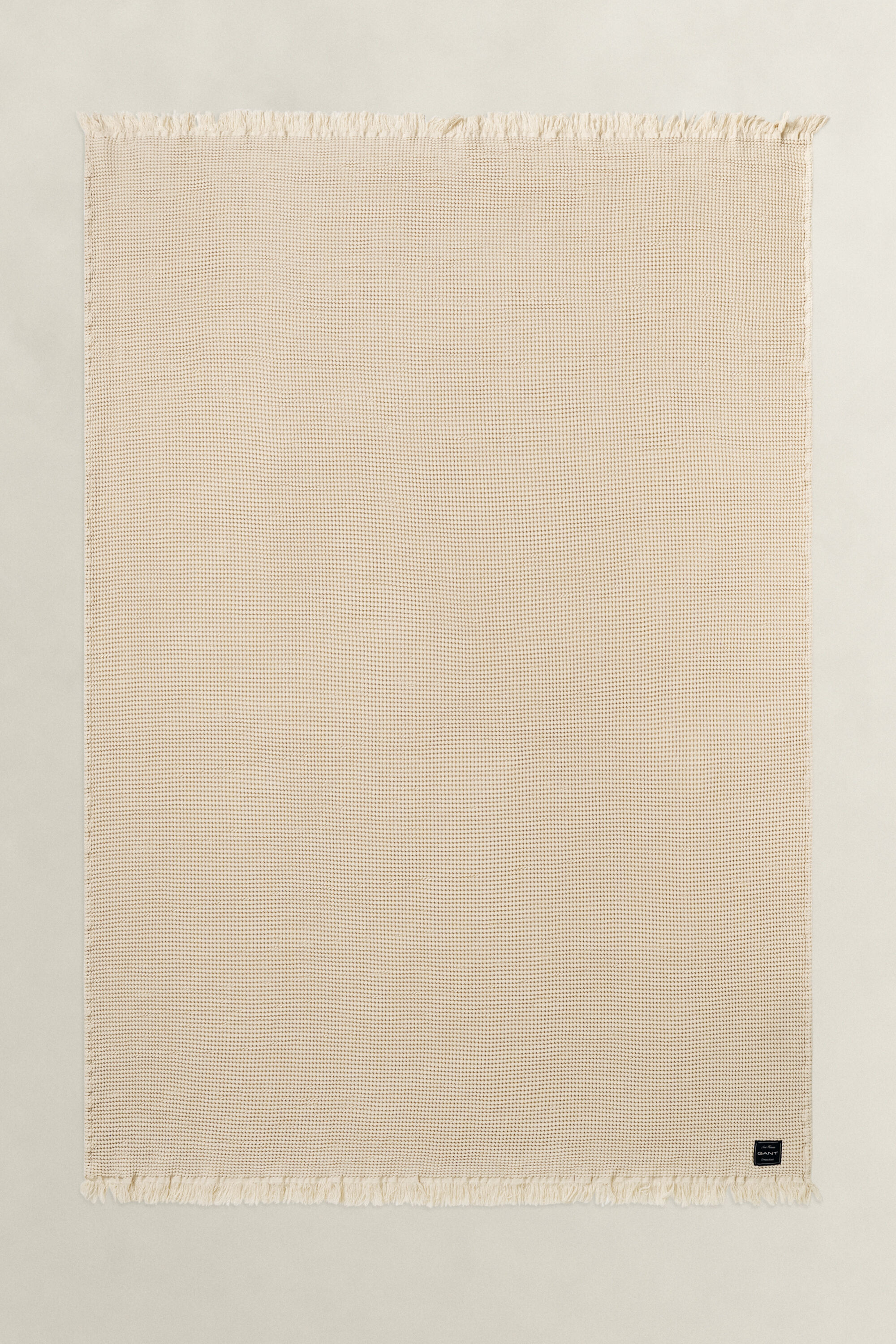 Colcha de algodón con textura de nido de abeja