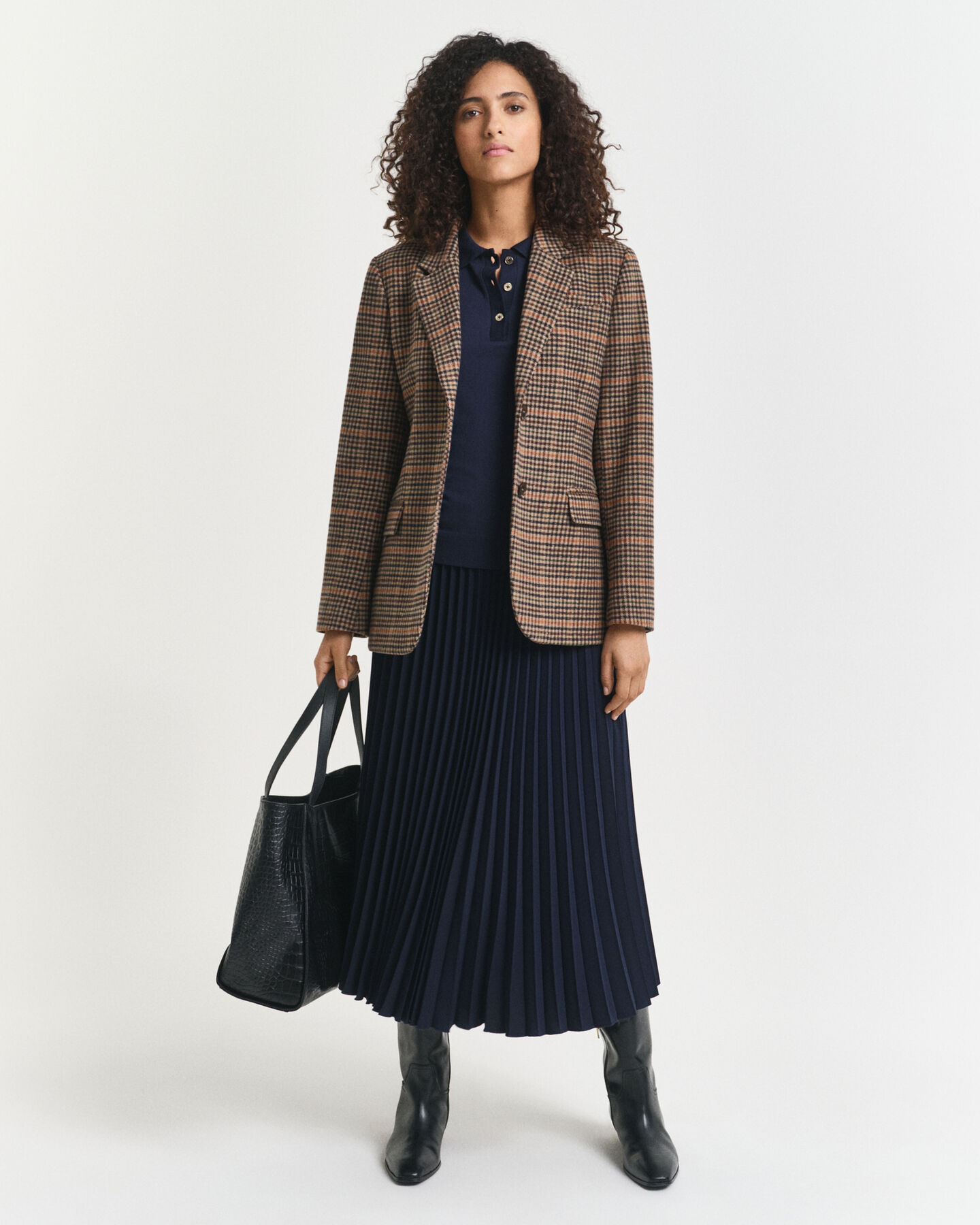 Polo de manga larga abotonado y sin costuras