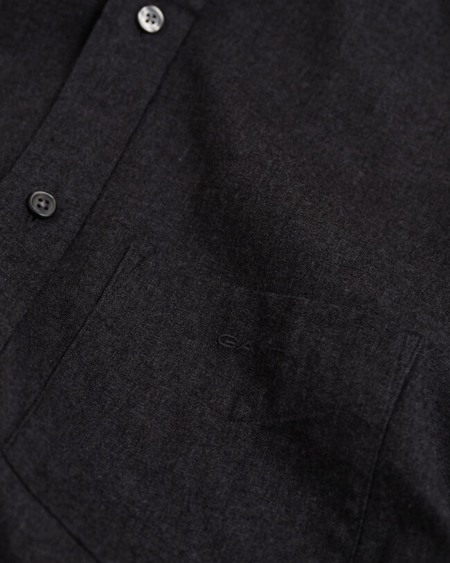 Camisa Regular Fit de franela jaspeada