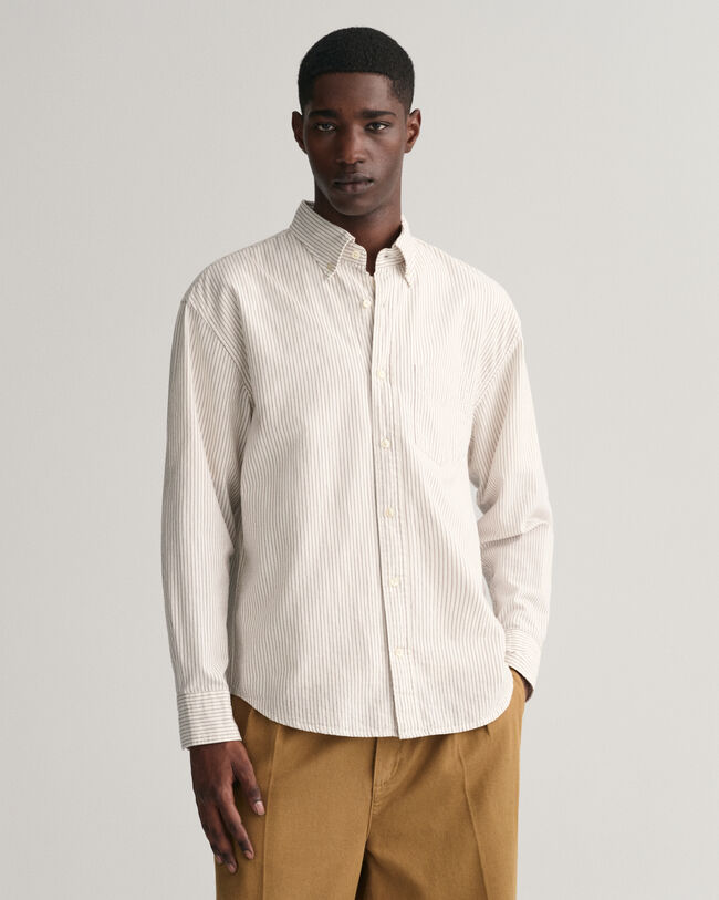 Camisa Oxford Relaxed Fit Archive a rayas