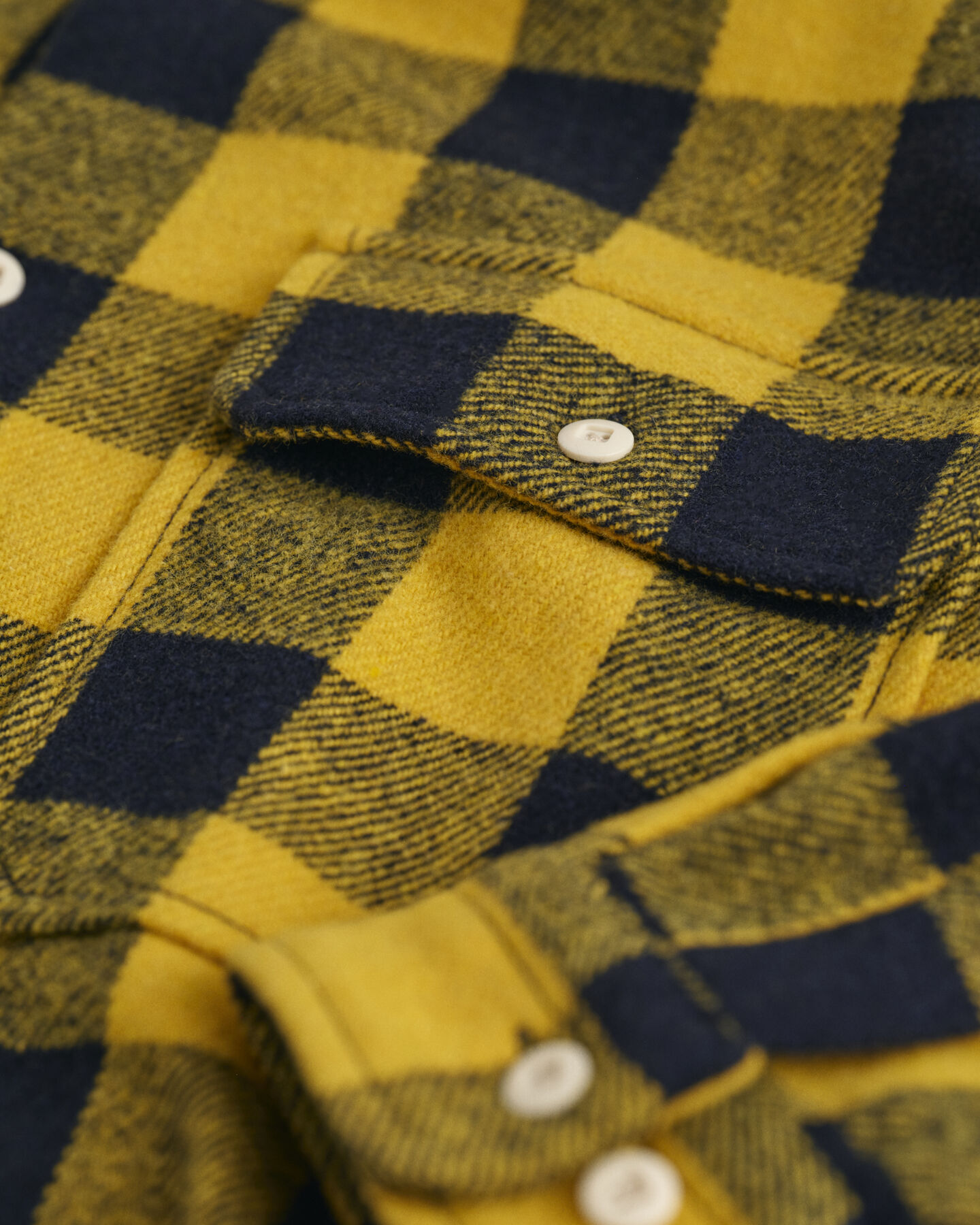 Sobrecamisa Buffalo en mezcla de lana