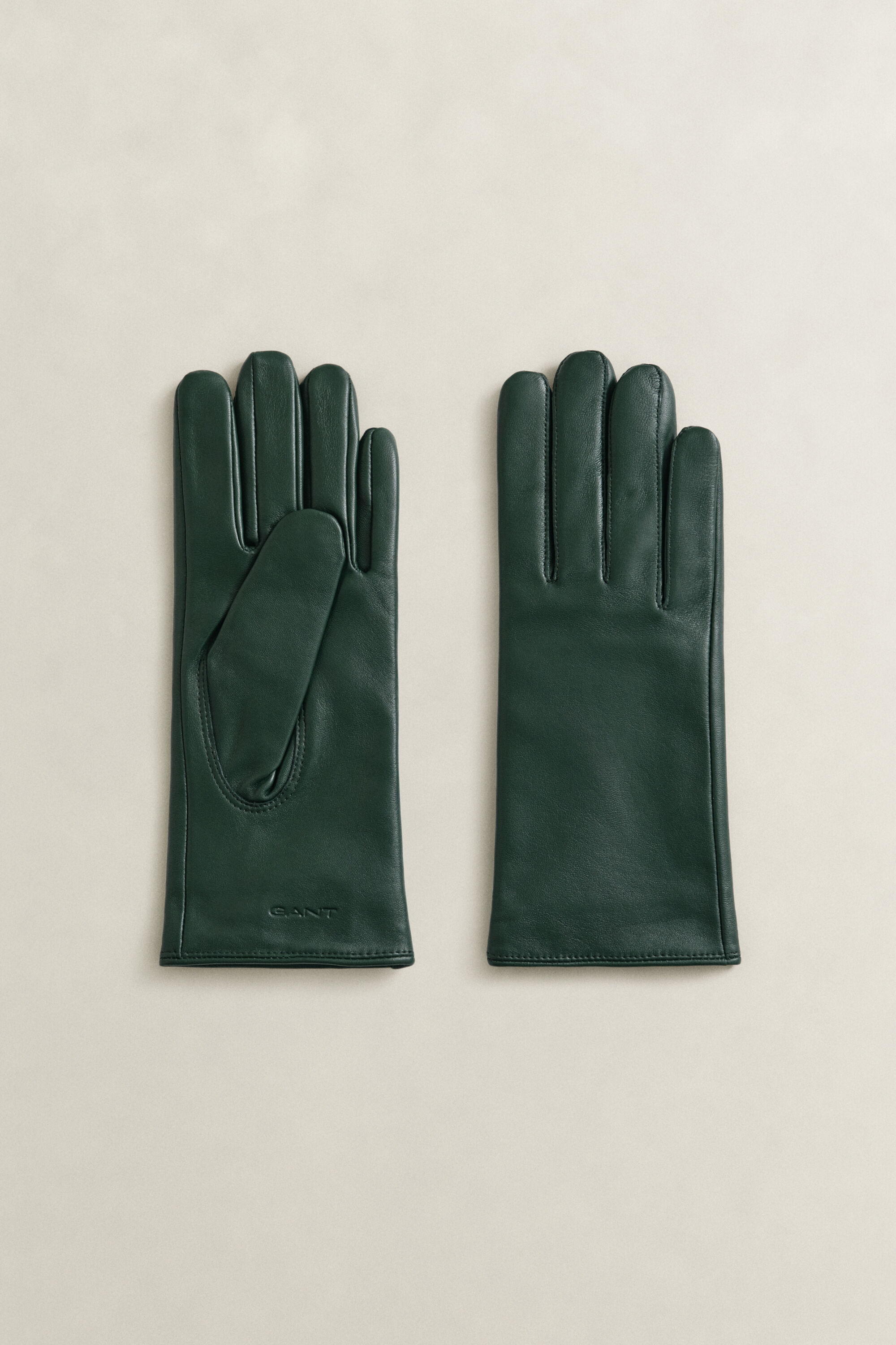 Guantes de piel con forro de cachemir