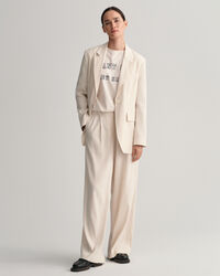 Americana Regular Fit de lino elástico