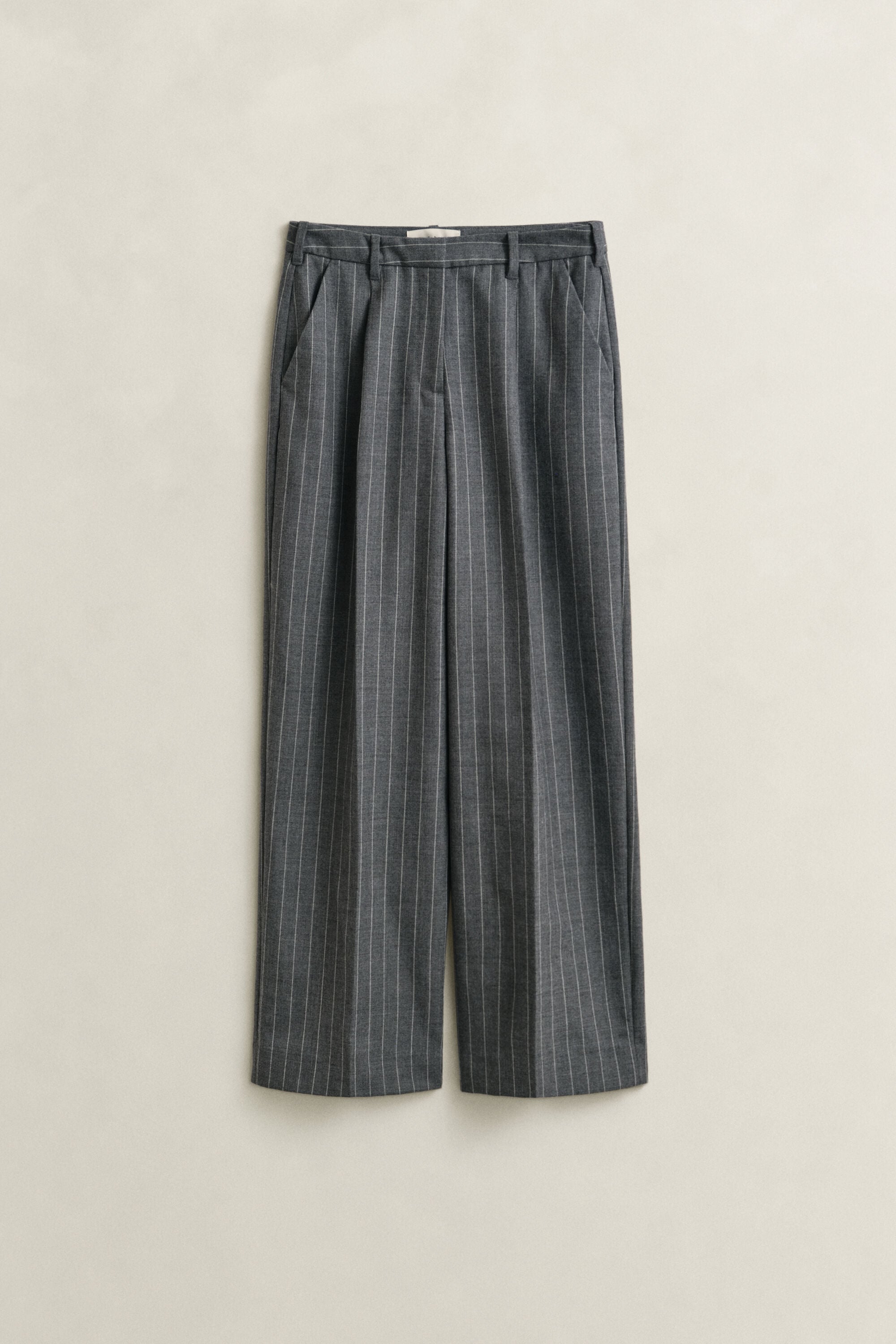 Pantalones de lana con raya diplomática