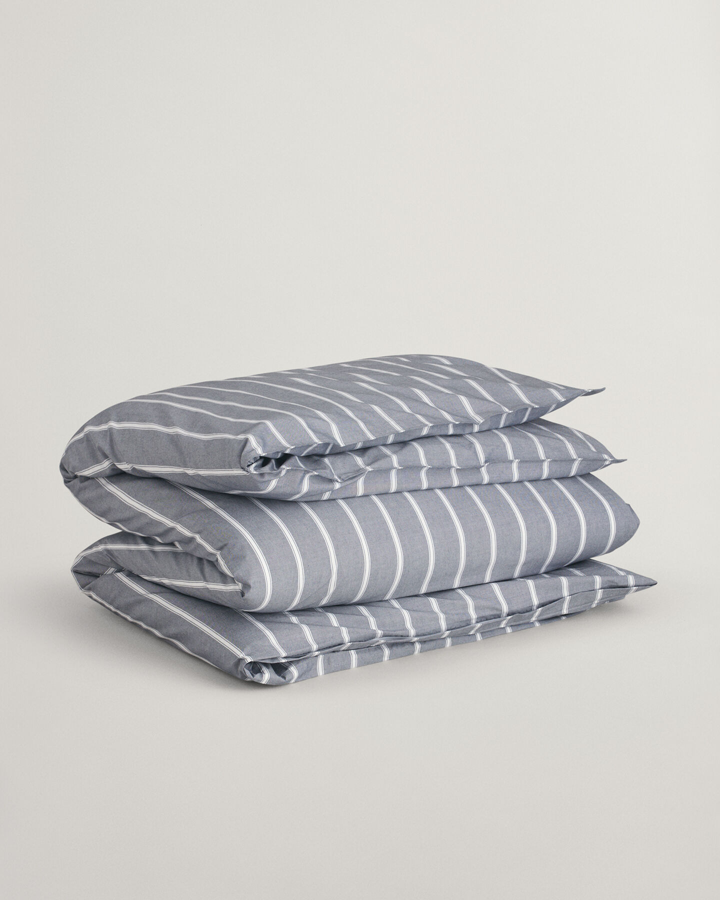 Funda de edredón a rayas Oxford para cama doble