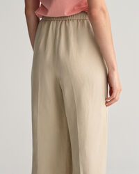 Pantalones Relaxed Fit en mezcla de lino Pull-On